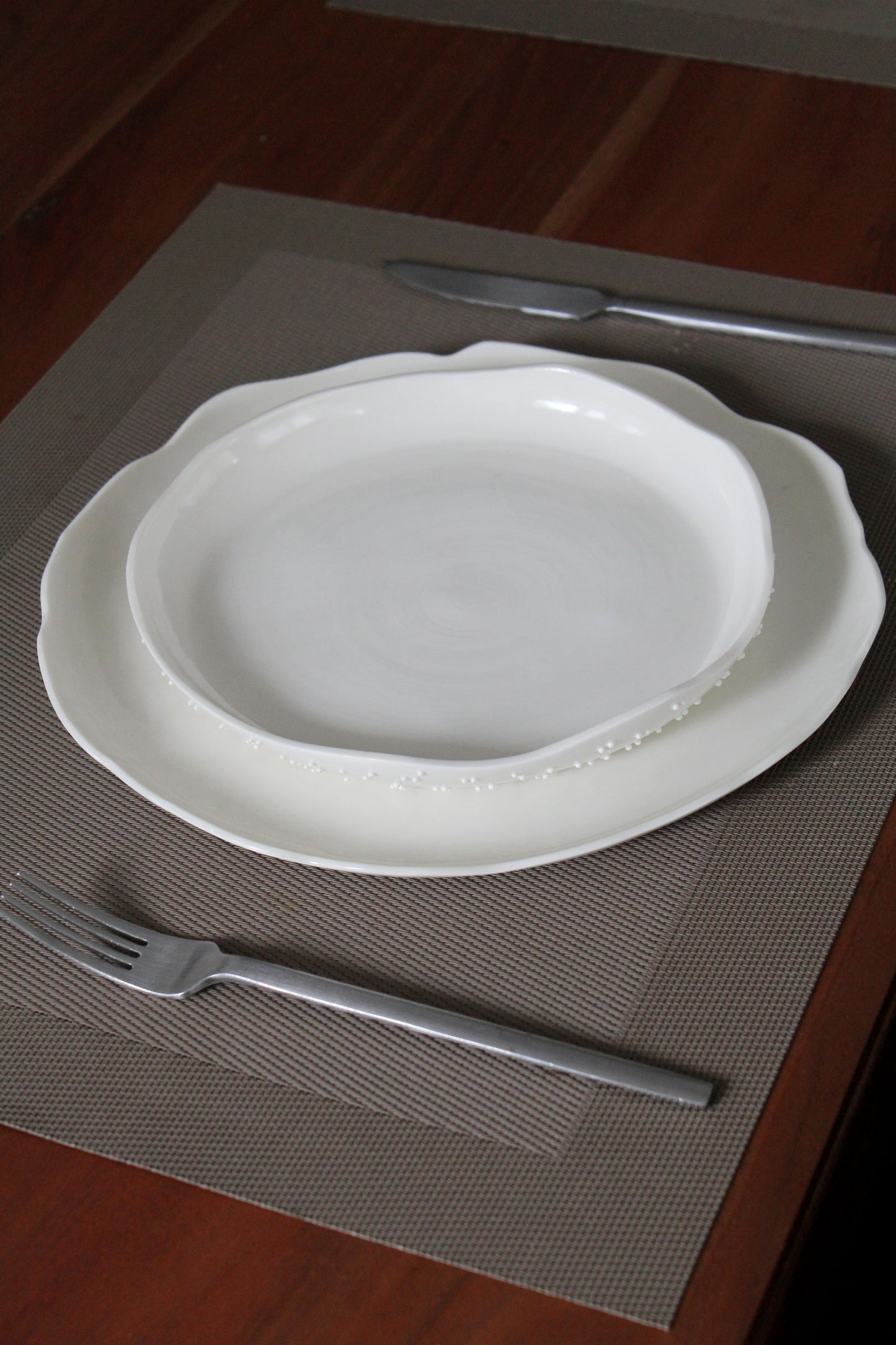 Lot de 2 assiettes à dessert - IMPARFAITES