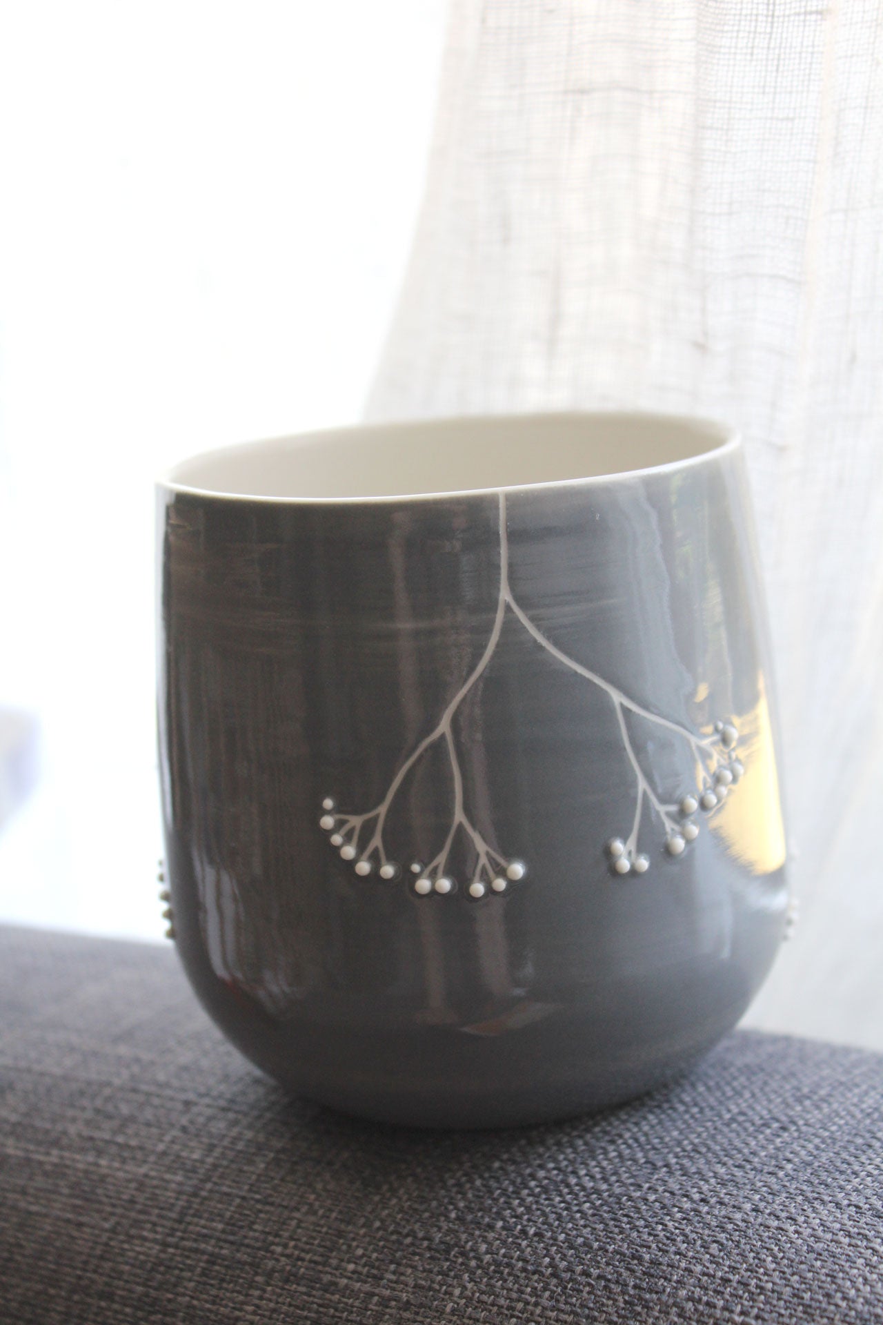 Tasse à thé - Jardin de porcelaine - Gris
