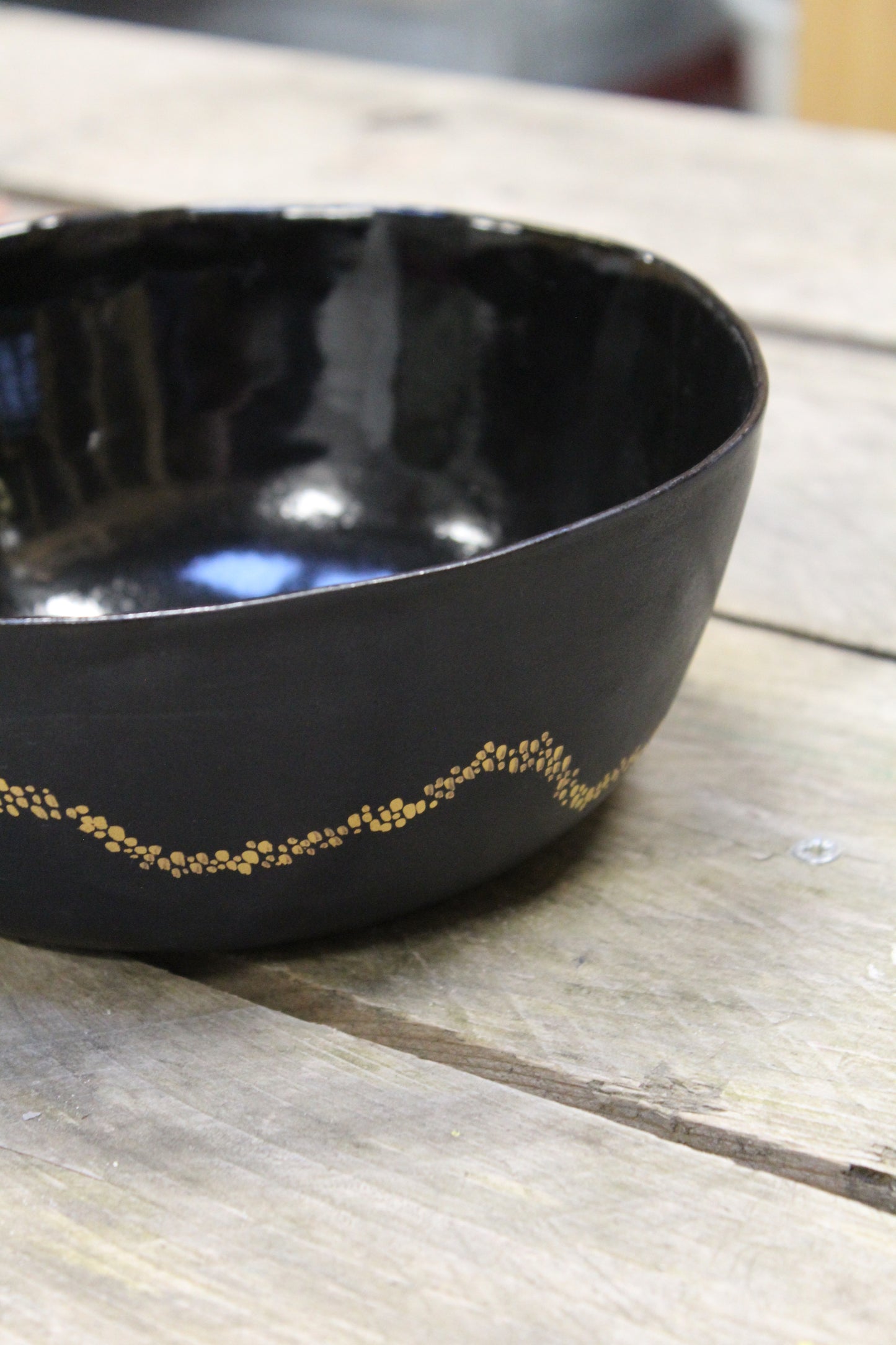 Bowl "Calia" Noir & Or