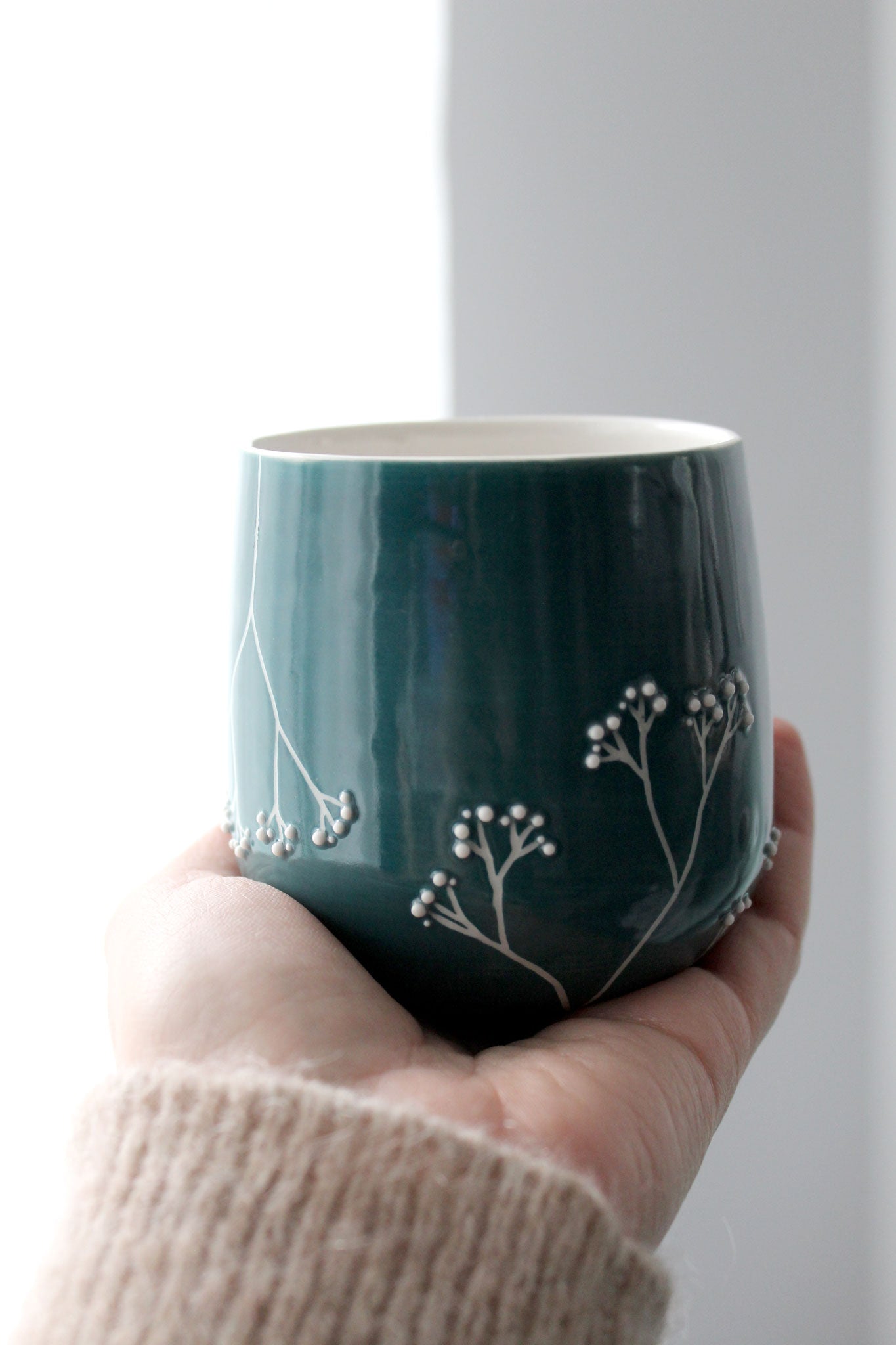 Tasse - Jardin de porcelaine - Vert d'eau
