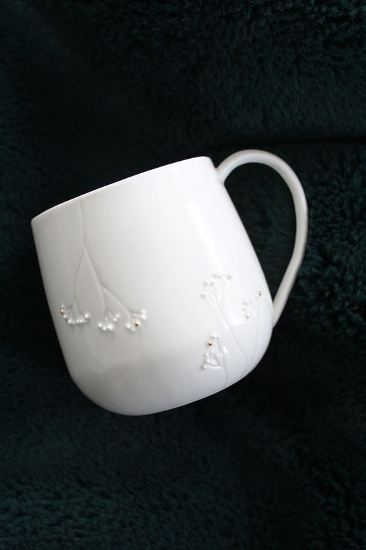 Tasse à Thé Anse - Jardin de Porcelaine