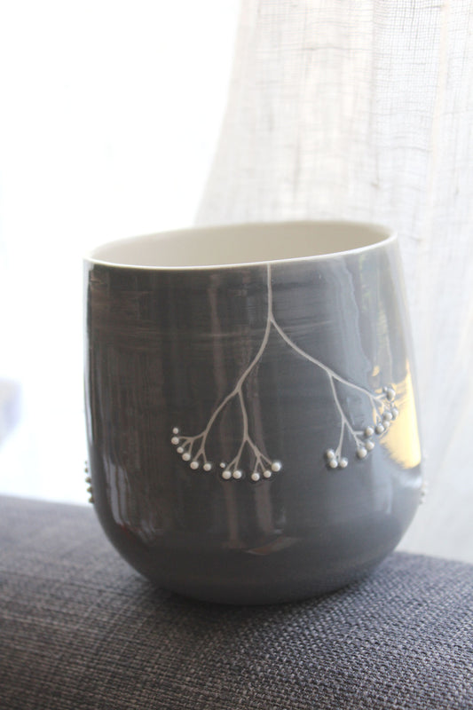 Tasse à thé - Jardin de porcelaine - Gris