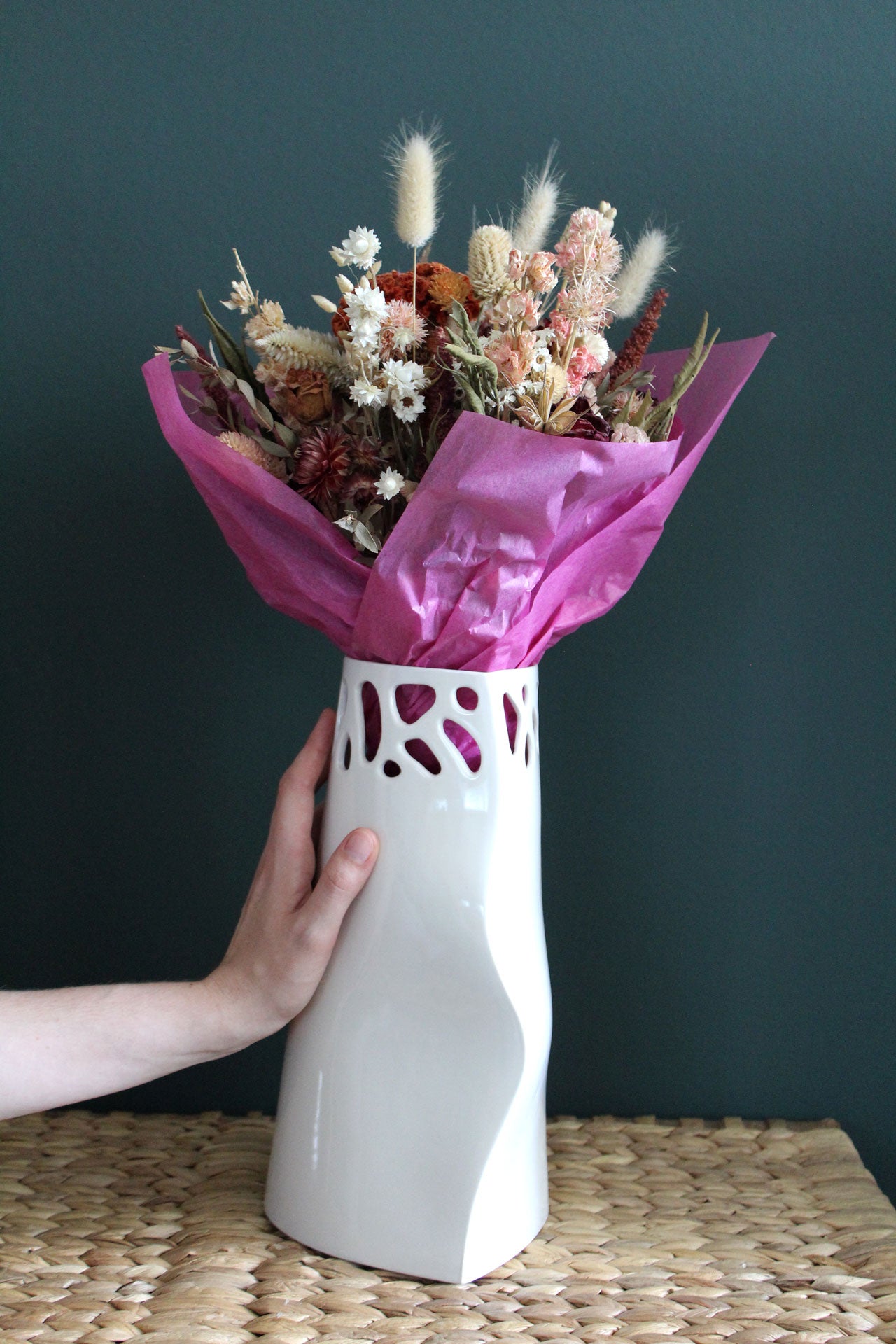 Grand Vase Cambre Ajouré