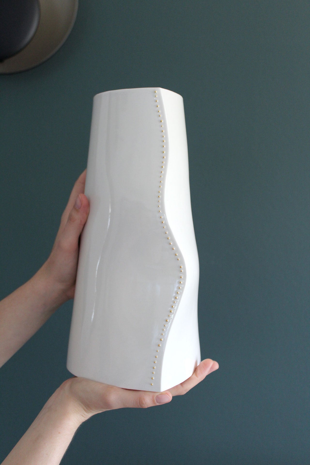 Grand Vase Cambre Perles