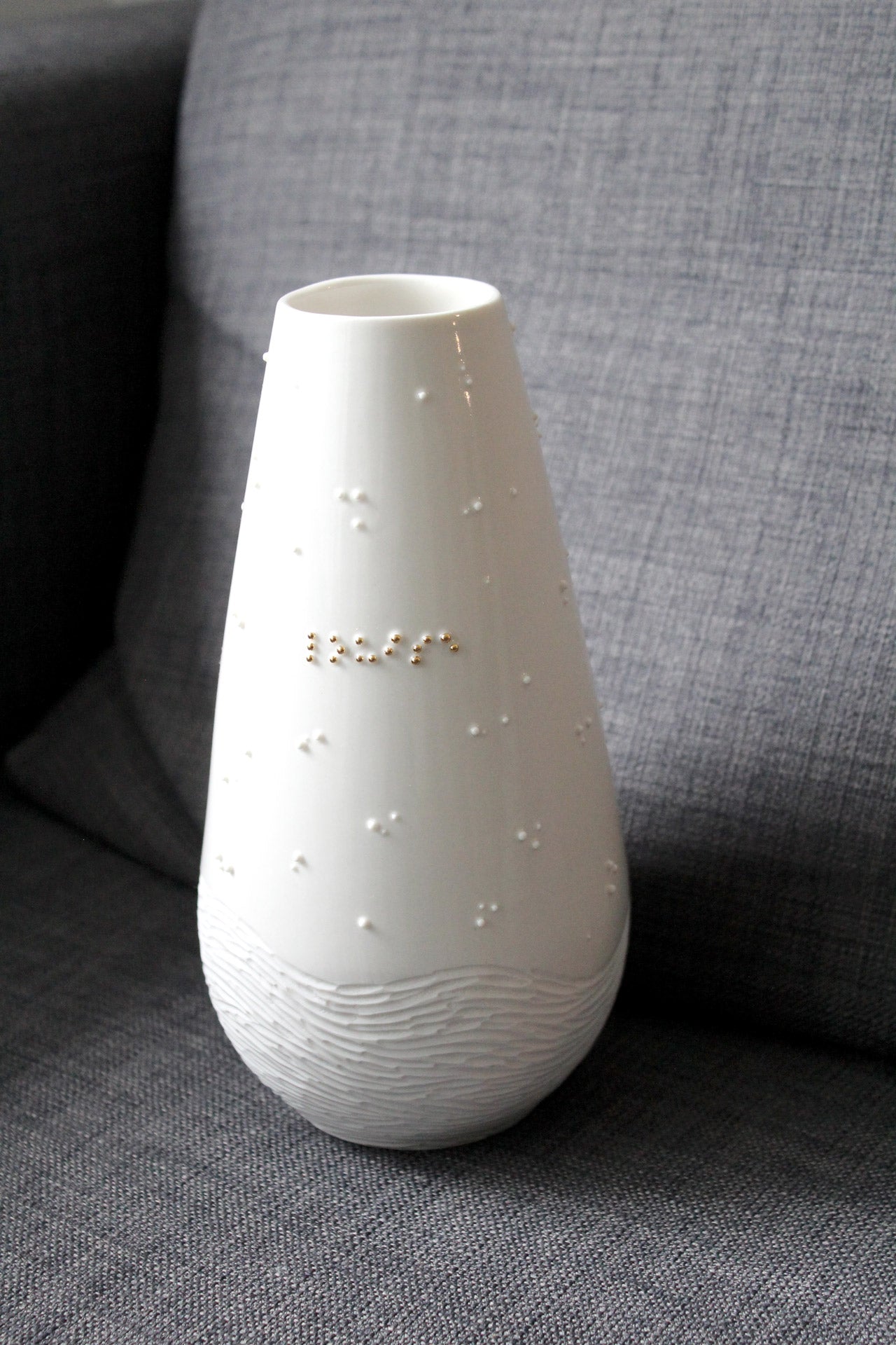 Petit Vase Goutte - Braille (personnalisable)