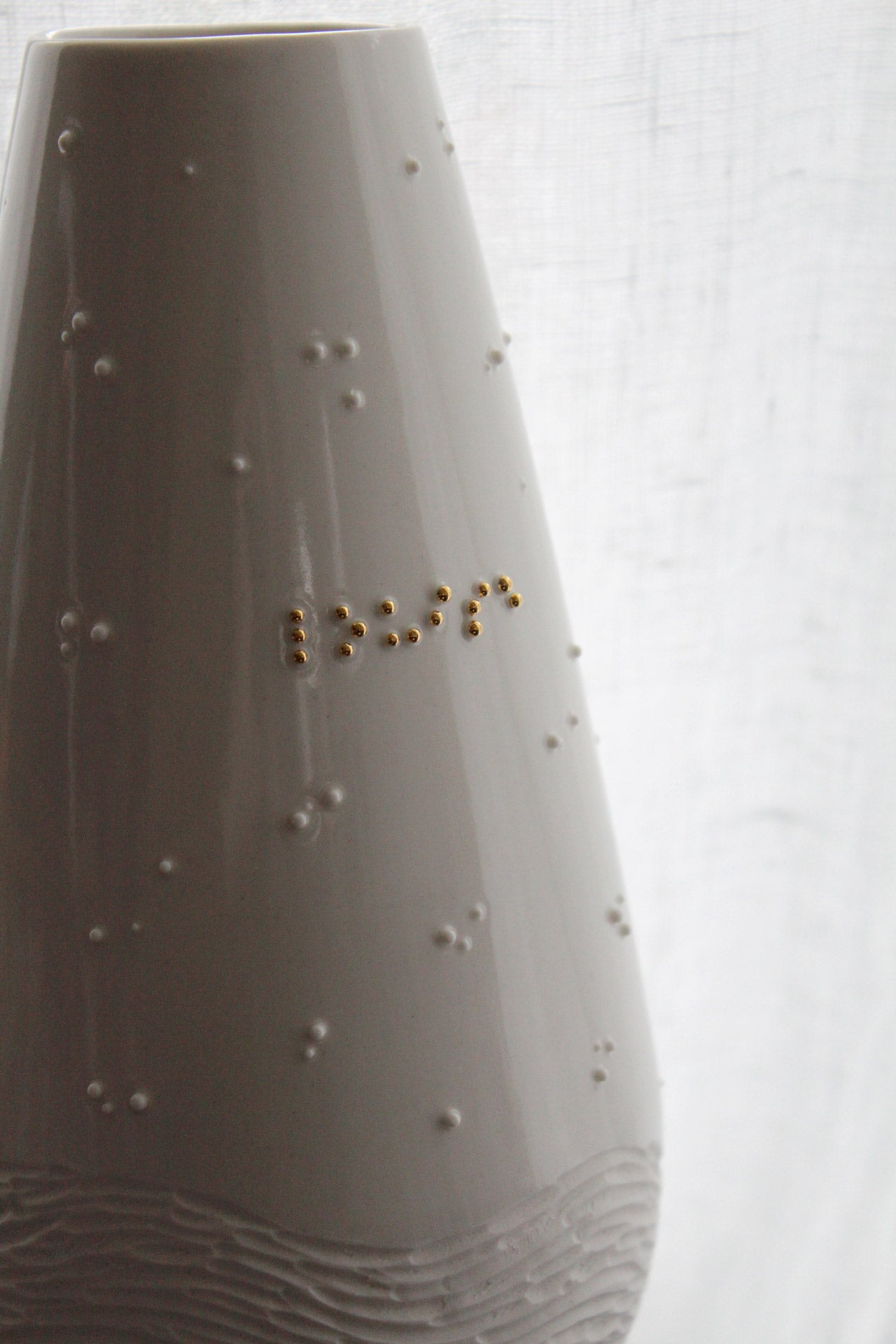 Petit Vase Goutte - Braille (personnalisable)